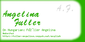 angelina fuller business card